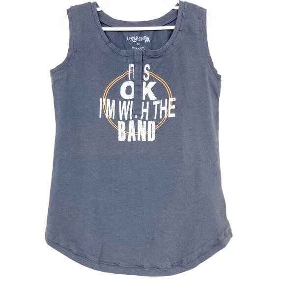 Jak & Peppar It's okay I'm With The Band Shirts Lot of 2 Sz 6/6X - Picture 5 of 8